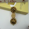 Μπρελόκ fidget clicker μπάσκετ παιχνίδι ανακούφισης άγχους σε ανοιχτό καφέ για διακόσμηση - Σβούρα με 2 Κουμπιά / Με Φώτα LED / Ποδόσφαιρο