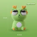 Simpatico giocattolo a forma di drago verde chiaro antistress, misura 11 cm x 6,5 cm - Dragone con Occhi a Sbalzo / Sacchetto OPP / Verde chiaro