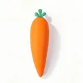 Vista dettagliata di un grande giocattolo squishy a forma di carota arancione antistress - Squishy Carota Extra Grande (HL260515)