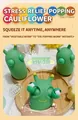 Simpatico bruco verde giocattolo da spremere con occhi sporgenti per alleviare lo stress - Stile Verme Socchiuso / 7.5cm / Verde