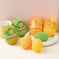 Giocattolo durian a compressione a rimbalzo lento in verde e giallo per lo stress - Durian di Farina Grande / 1 Pezzo