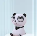 Simpatico panda giocattolo antistress con divertenti occhi sporgenti bianco e nero - Panda Antistress / Sacchetto OPP / Bianco e nero