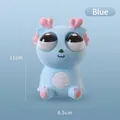 Giocattolo antistress drago blu da spremere, alto 11 cm, simpatico drago morbido squishy - Stile Standard Grande / 11cm / Blu