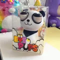 Simpatico giocattolo panda antistress con occhi sporgenti in scatola regalo - Panda / Confezione Regalo / Bianco e nero