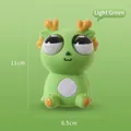 Niedlicher hellgrüner Drachen-Quetschspielzeug mit Plopp-Augen zum Stressabbau - Groß Standard Stil / 11cm / Hellgrün