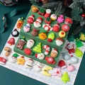 Set van schattige kerst mochi squishy speelgoed voor stressverlichting en cadeau. - Kerst Gemengde Stijl / 1 Stuk
