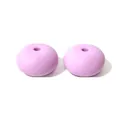 Set of 14mm purple silicone abacus beads for DIY jewelry making spacer beads accessories - Lavender