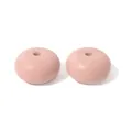 14mm dusty rose silicone abacus beads matte round spacer beads for DIY jewelry making - Dark Pink
