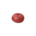 14mm red abacus-shaped silicone bead for DIY necklace and bracelet jewelry making - Purple Clay Teapot