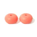 14mm peach pink silicone abacus spacer beads for DIY jewelry making accessories - 107# Pink Orange Red