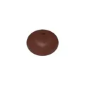 14mm brown abacus silicone spacer bead for DIY necklace and bracelet jewelry making - Cow Brown