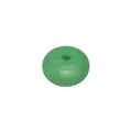 High-quality 14mm green silicone abacus spacer bead for DIY jewelry necklace making - Pearlescent Dark Green