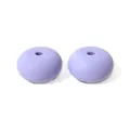 14mm purple abacus-shaped silicone beads for DIY necklace and bracelet jewelry making - Purple Blue