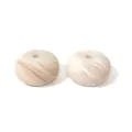 14mm beige marble patterned abacus silicone beads for DIY jewelry spacer accessories - Warm Gray Marble