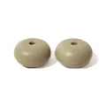 Professional 14mm olive green abacus silicone beads for DIY handmade jewelry crafts - Gray Green