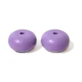 14mm purple silicone abacus beads for DIY jewelry making and bracelet spacers decor - Dark Purple