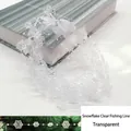 Guirnalda de copos de nieve de acrílico de 5m en sedal transparente para fiesta DIY - Copo de nieve / 5 Metros Por Paquete / Transparente