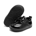 Black patent leather baby dress shoes with non-slip soft rubber soles for toddlers - Size 3 (12.7cm) / Model 2235-1 (Heel Padded with Sponge) / Mirror Black