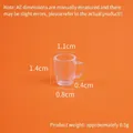 Miniature clear plastic beer mug dollhouse accessory with honeycomb texture 0.5g weight - 23# Miniature Beer Mug