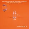 Miniature clear glass bottle for DIY dollhouse, SKU showing 2.5cm height and 2g weight. - 30# Mini Cups