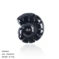 Naturgetreue, handgeschnitzte Nautilus-Schnecke aus schwarzem Obsidian-Kristallstein - Obsidian geschnitzte Meerschnecke
