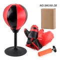 Children's red and black inflatable boxing speed ball set with gloves and hand pump - E-commerce Desktop Set With Gloves (SM168-2B)