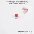 Miniature red tomato fruit toy 0.6cm variant for DIY crafts and dollhouse food play - 0.7cm Mini Red Tomato (1 Piece)