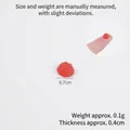 Dije de frambuesa roja en miniatura para manualidades DIY y accesorios de casa muñecas - Mora Roja Pequeña / 1 Pieza (0.7cm)