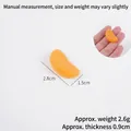 Gajo de naranja en miniatura realista para decoración de manualidades y juegos de comida - Rodaja de Naranja Amarilla Grande / 2.8cm