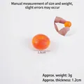 Accesorio de juguete de fruta naranja en miniatura para DIY, 1,8cm diámetro, 3g - Arándano (1.8cm Grande) / Naranja