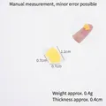 Rodaja de fruta amarilla miniatura para manualidades con marcas de 1,1 cm - Rodaja de piña naranja mediana / 1.2cm