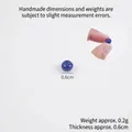 Juguete de fruta de arándano en miniatura detallado para accesorios de resina DIY 0,6 cm - Arándano azul pequeño / 0.7cm