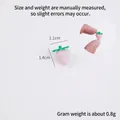 Juguete miniatura de fresa rosa para manualidades DIY, tamaño 1,4x1,1 cm, peso 0,8 g - Fresa pequeña rosa mediana con hoja / 1.4cm / 1 pieza/paquete