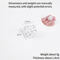 Handmade miniature artificial dragon fruit cube for DIY crafts and dollhouse food accessories - 2cm Large White Dragon Fruit Cube
