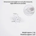Miniature pitaya dragon fruit cube for DIY crafts and dollhouse food, 1.6x1.2x1cm size - 1.7cm Small White Dragon Fruit Cube