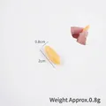 Miniature yellow fruit slice for DIY dollhouse food and crafts, 2cm long - 2.2cm Mini Whole Yellow Sweet Potato