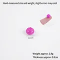 Miniature pink star fruit toy piece for DIY food play, 1.1cm size - 1.2cm Medium Rose Red Blueberry