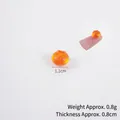 Miniature orange resin star fruit accessory for DIY craft decoration and dollhouse play - 1.2cm Medium Orange Blueberry