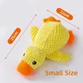 Jouet interactif en peluche canard jaune sonore pour chiens, taille 25cm x 22cm - Petit Modèle Sonore / 25cmx22cm / Jaune vif