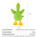 Jouet sonore pour chien en forme de canard vert, velours ananas, dimensions 40x29cm - Jouet Canard Lingot Vert / 40cmx29cm / Vert