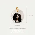 Schattige Cavalier King Charles Spaniel acryl hondenhanger met gouden ringetje - Alleen Hanger (Zonder Ketting) / Berner Sennenhond (Nr. 3)
