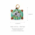 Cute hand-painted ceramic koala pendant with copper ring for DIY jewelry - Koala (Pendant Only - Without Chain)