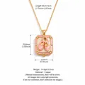 Elegant gold-plated openable locket pendant necklace featuring pink ballet slippers design - Pink Enamel Ballet Shoes Opening Locket / Pink