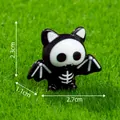 Statuina di pipistrello scheletro di Halloween in miniatura per decorazioni DIY - Pipistrello Scheletro (C3448) / Al2.3cm La2.7cm Sp1.2cm