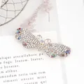 Elegante pinza para el pelo de mariposa con brillantes cristales multicolores - Mariposa / Multicolor