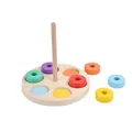 Jouet éducatif en bois pour le tri et l'association des couleurs pour jeunes enfants - Style Empileur d'Anneaux / 1 Pièce