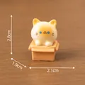 Miniatura gatto siamese in scatola per decorazione casa delle bambole DIY - Stile 1 (Gatto in Scatola) / 1.8x2.7cm