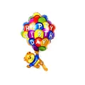 3D cartoon bear foil balloon for birthday party decorations, 78cm x 50cm - Bear Parachute / 78x50cm