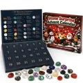 Christmas surprise advent calendar featuring 24 natural healing crystals and stones - Style 2026