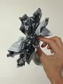 Stylish black and white paisley pattern bow hair claw clip for summer beach vacation - Black